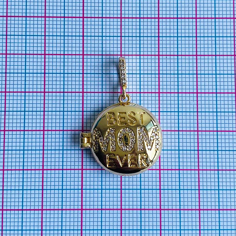 DIJE ✦ RODIO RELICARIO MAMÁ 20*30 MM