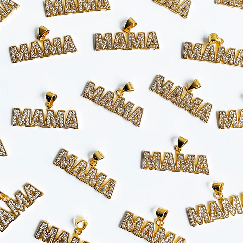 DIJE ✦ RODIO MAMÁ 28*8 MM