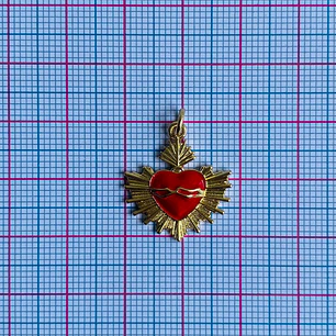 DIJE ✦ RODIO CORAZÓN 18*21 MM