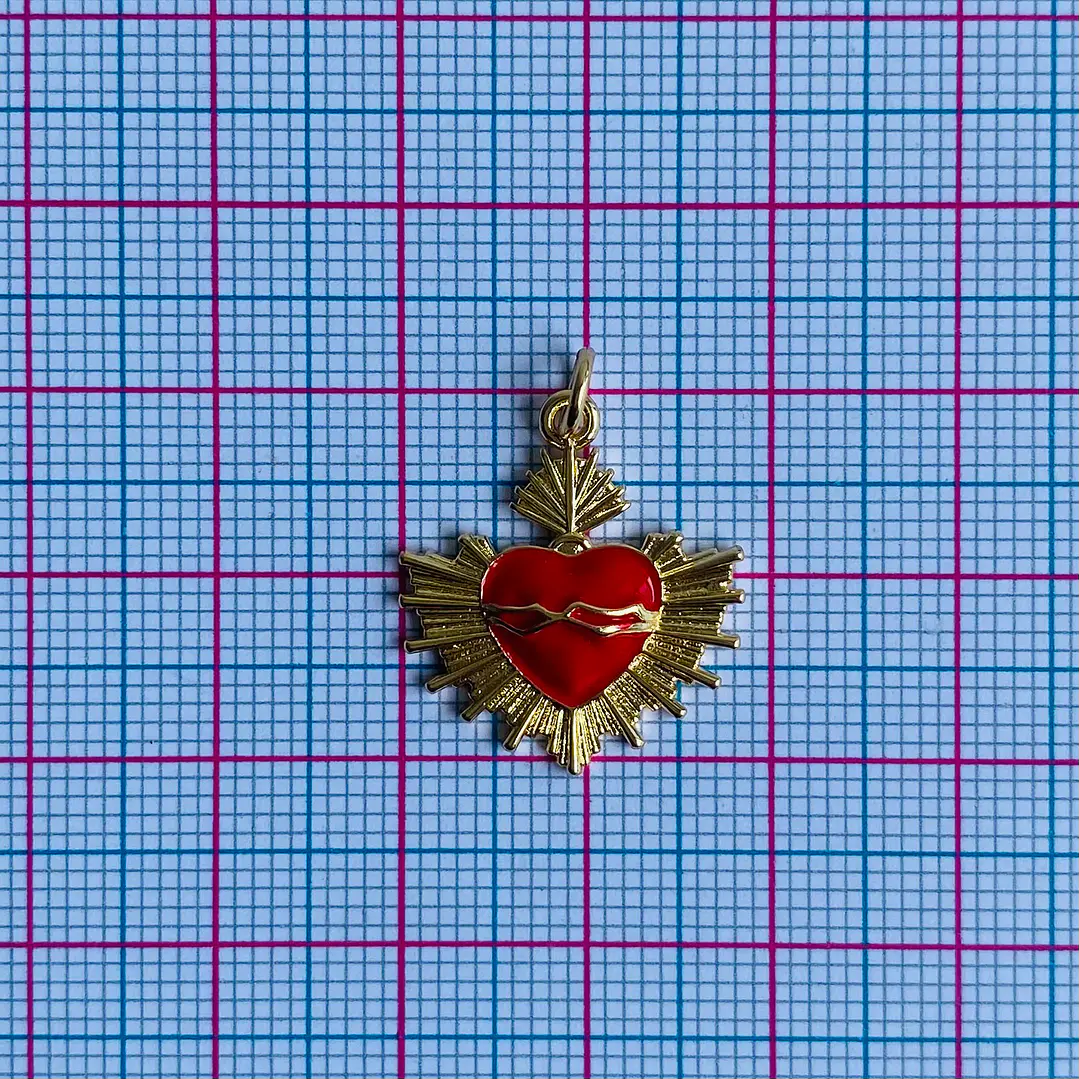 DIJE ✦ RODIO CORAZÓN 18*21 MM 2