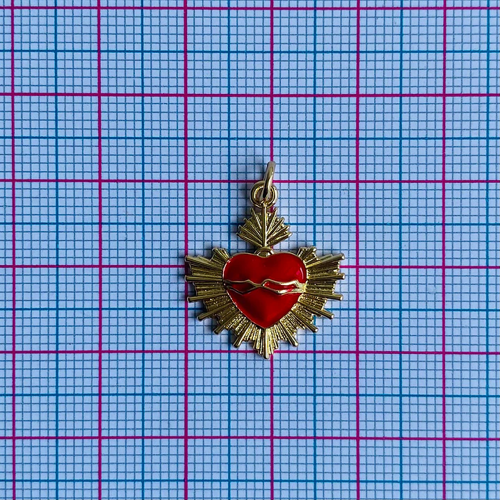 DIJE ✦ RODIO CORAZÓN 18*21 MM 2