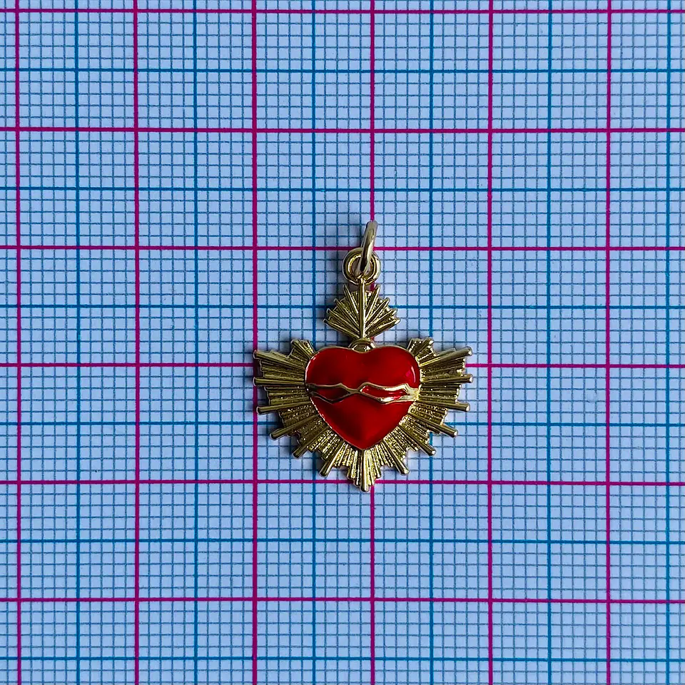 DIJE ✦ RODIO CORAZÓN 18*21 MM 2