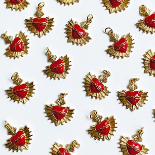 DIJE ✦ RODIO CORAZÓN 18*21 MM