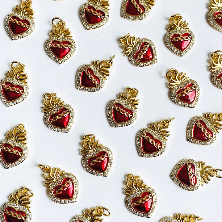 DIJE ✦ RODIO CORAZÓN 13*20 MM 1