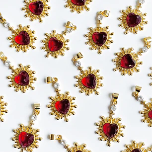 DIJE ✦ RODIO CORAZÓN 20*30 MM