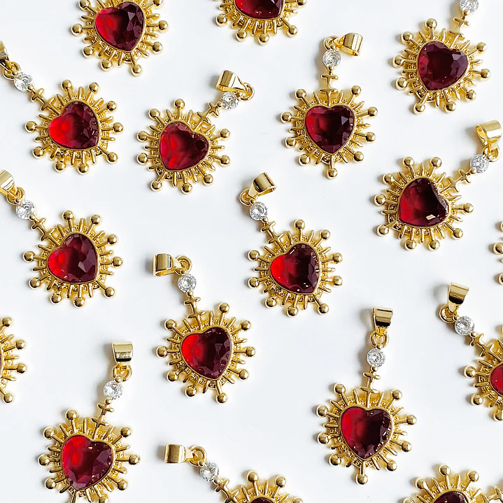 DIJE ✦ RODIO CORAZÓN 20*30 MM 1