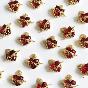 DIJE ✦ RODIO CORAZÓN 18*15 MM