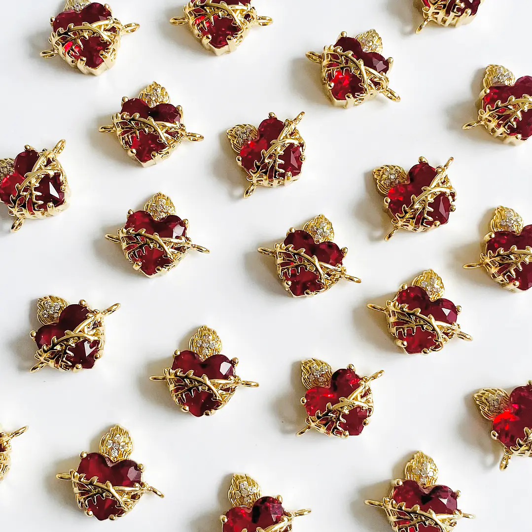 DIJE ✦ RODIO CORAZÓN 18*15 MM 1