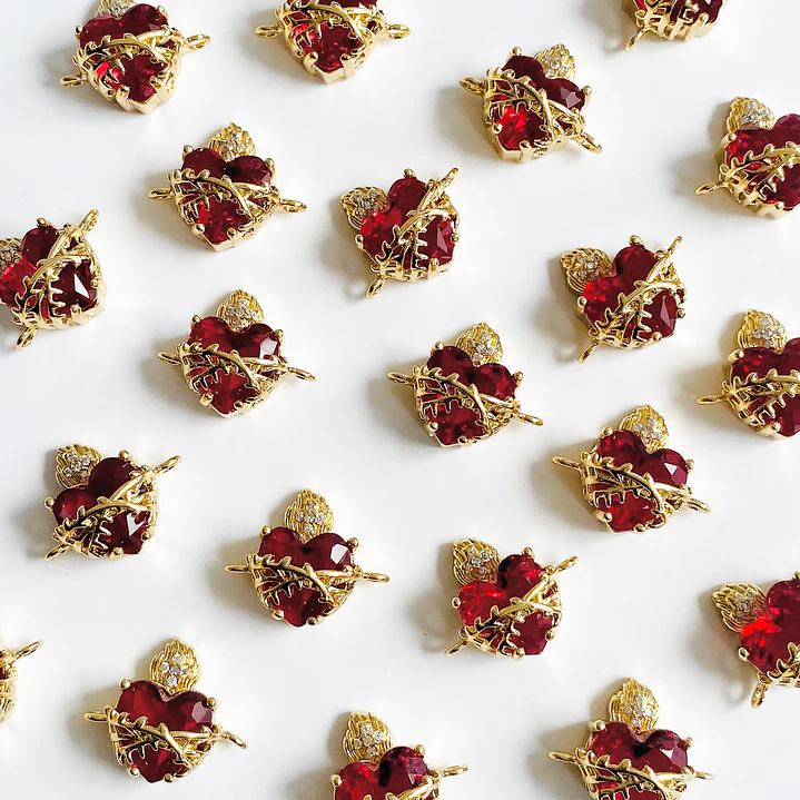 DIJE ✦ RODIO CORAZÓN 18*15 MM 1