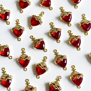 DIJE ✦ RODIO CORAZÓN 14*23 MM