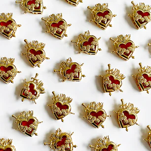 DIJE ✦ RODIO CORAZÓN 18*18 MM