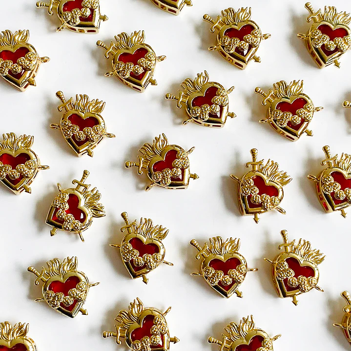 DIJE ✦ RODIO CORAZÓN 18*18 MM 1