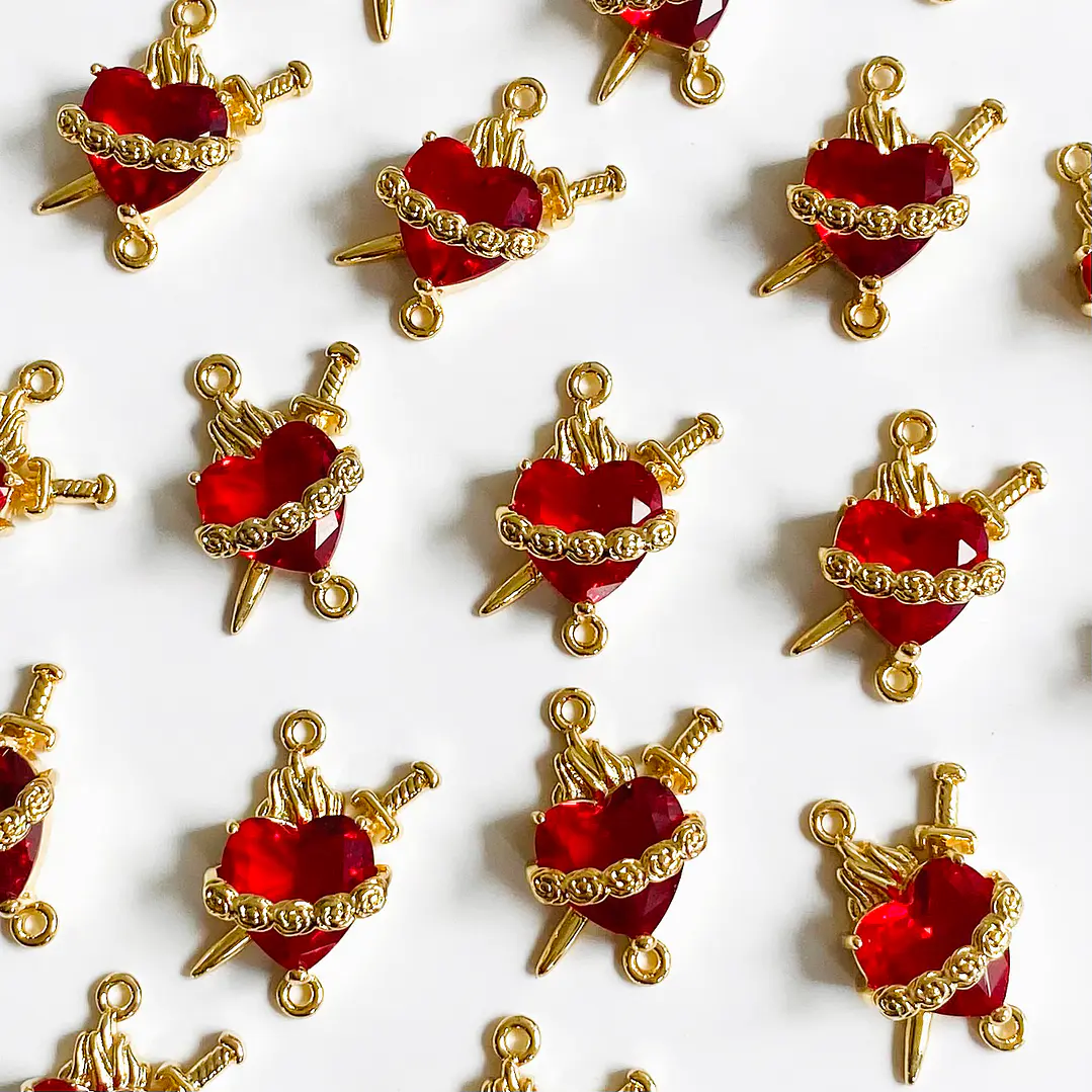 DIJE ✦ RODIO CORAZÓN 18*22 MM 1