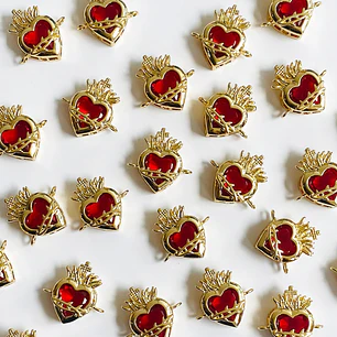 DIJE ✦ RODIO CORAZÓN 18*20 MM