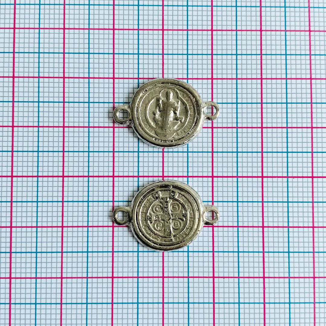 DIJE ✦ SAN BENITO EN ZAMAK 22*15 MM 2