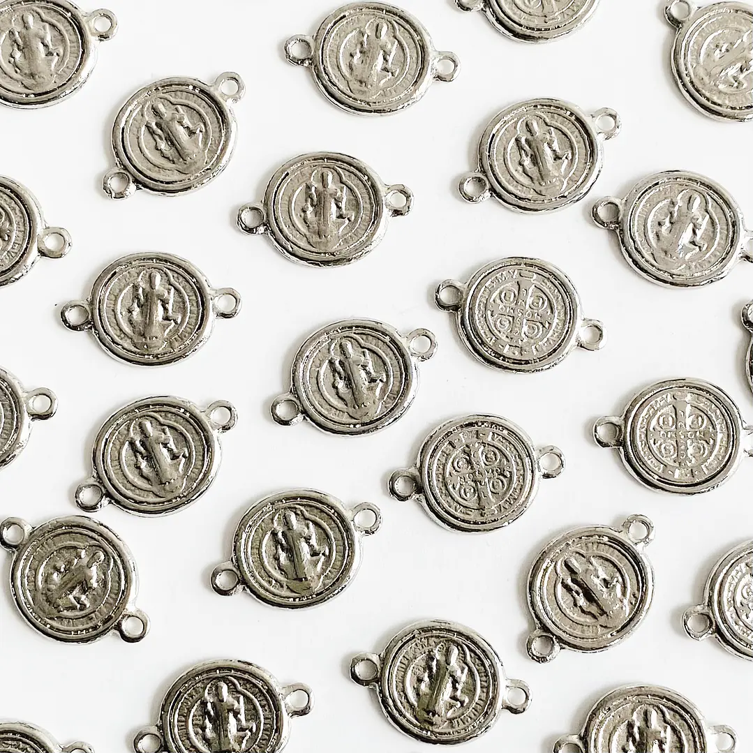 DIJE ✦ SAN BENITO EN ZAMAK 22*15 MM 1