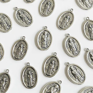 DIJE ✦ SANTA BRIDGET / SAN PATRICIO EN ZAMAK