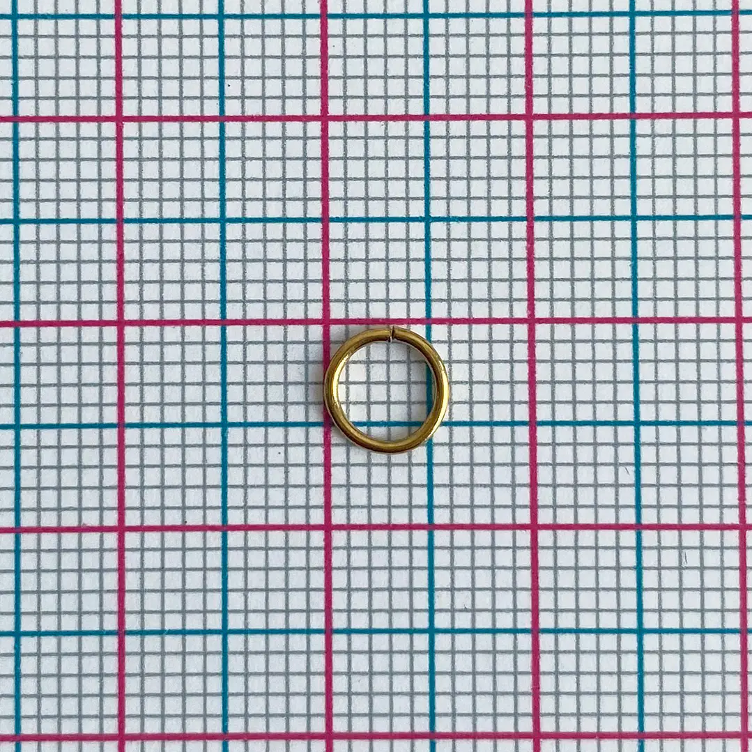 HERRAJE ✦ ARGOLLA EN ACERO 6MM 2