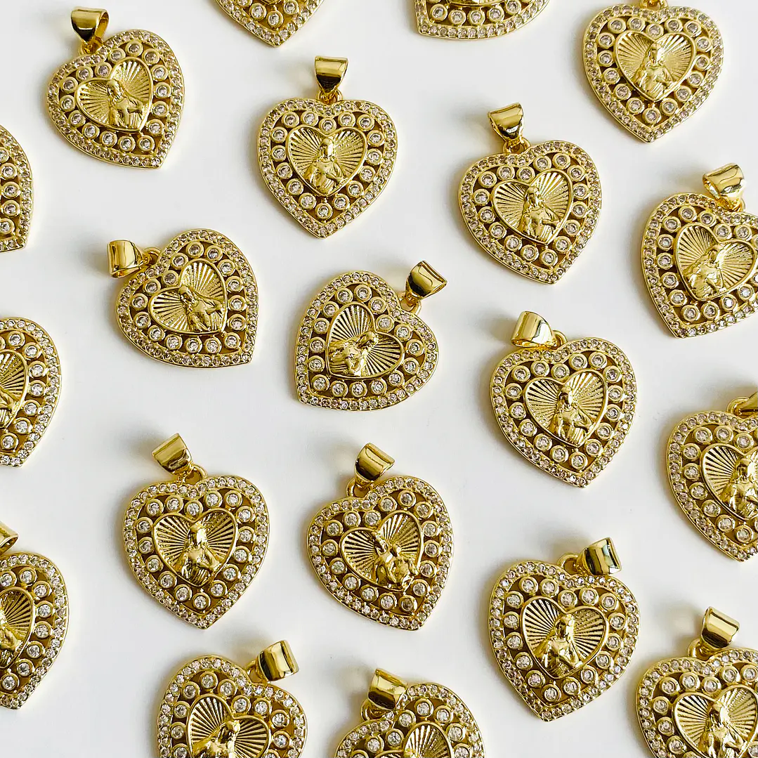 DIJE ✦ CORAZÓN DE JESÚS EN RODIO  1