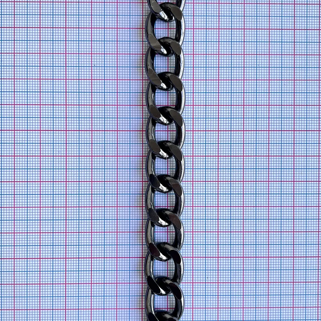 CADENA ✦ BARBADA EN ALUMINIO 15MM 2