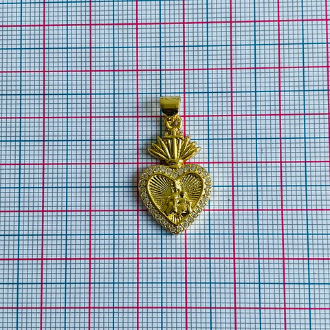 DIJE ✦ VIRGEN DEL CARMEN EN RODIO 15*25 MM