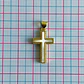 DIJE ✦ CRUZ EN RODIO 14*23 MM - Miniatura 2