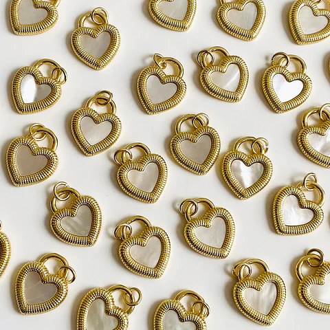 DIJE ✦ CORAZON EN RODIO 14*17 MM