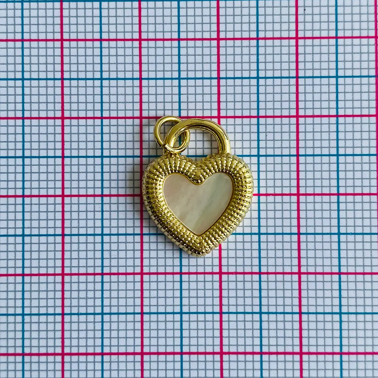 DIJE ✦ CORAZON EN RODIO 14*17 MM 2