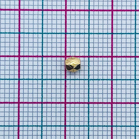 Separador Barril • baño de oro • 3x3 mm