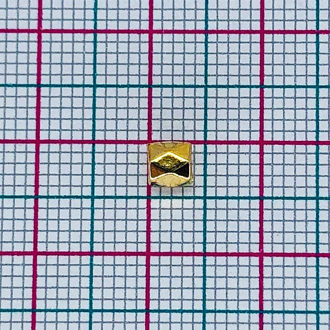 Separador Barril • baño de oro • 4x4 mm      