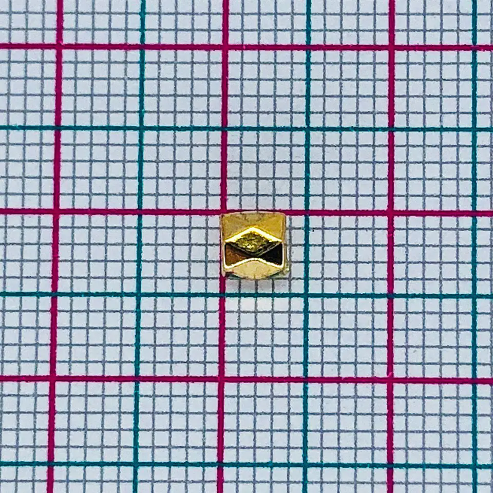 Separador Barril • baño de oro • 4x4 mm       2