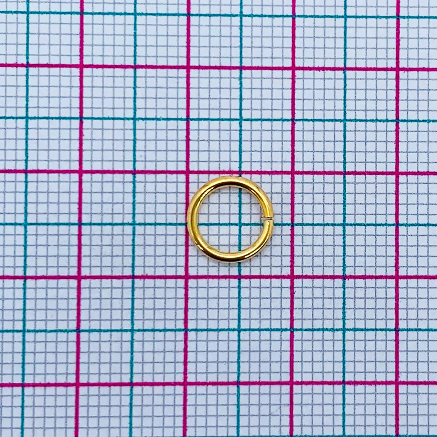 Argolla Gruesa • Baño de oro • 7x8 mm                   2