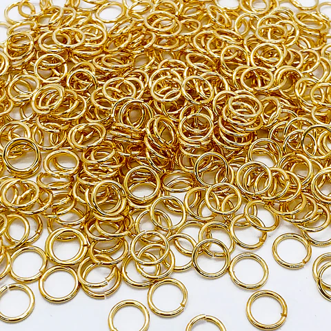 Argolla Gruesa • Baño de oro • 7x8 mm                  
