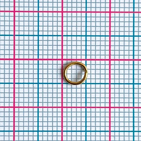 Argolla Dorada • Acero • 5 mm