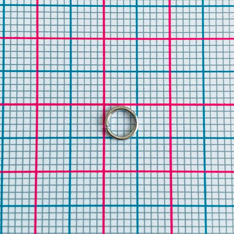 Argolla Plateada • Acero • 5 mm