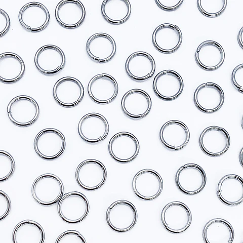 Argolla Plateada • Acero • 8 mm