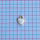 Dije Corazón Blanco • Baño de oro • 10x13 mm - Miniatura 2