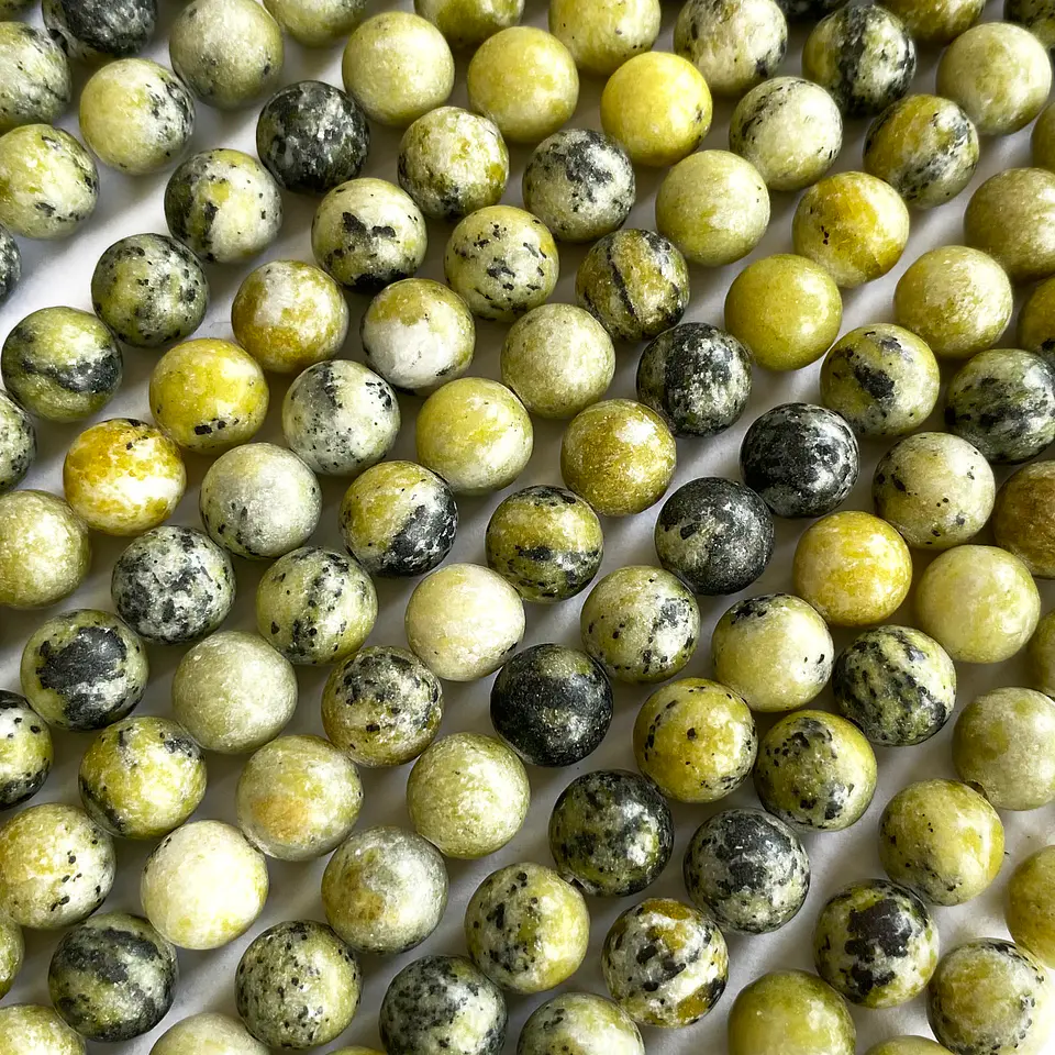 Jaspe verde claro • Piedra natural • 8 mm 1