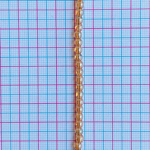 Perla Champaña • Vidrio • 4 mm
