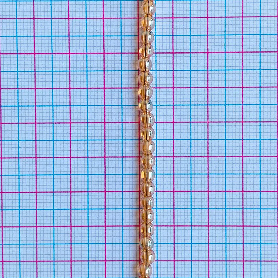 Perla Champaña • Vidrio • 4 mm 2
