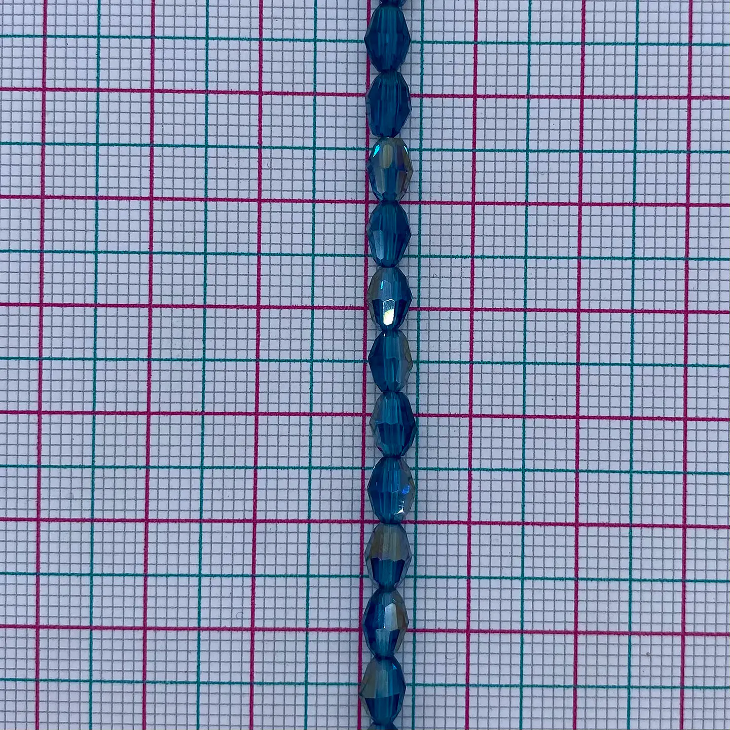 Rombo facetado • Cristal • 5x6 mm 2