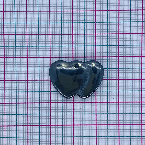 Dije Doble Corazón • Acerina • 25x18 mm