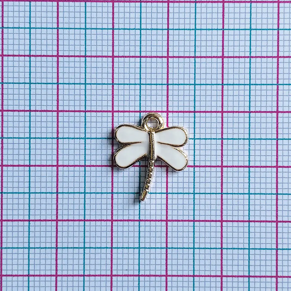Dije Libélula Dorada • Zamak • 17x14 mm 2