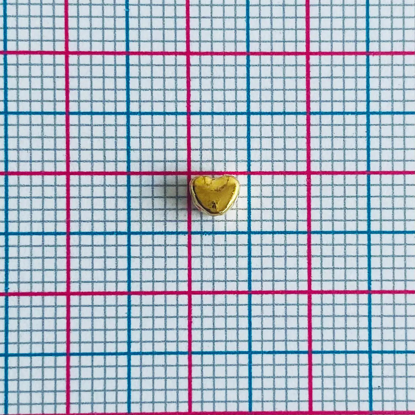Separador Corazón • Baño de oro • 3x3 mm 2