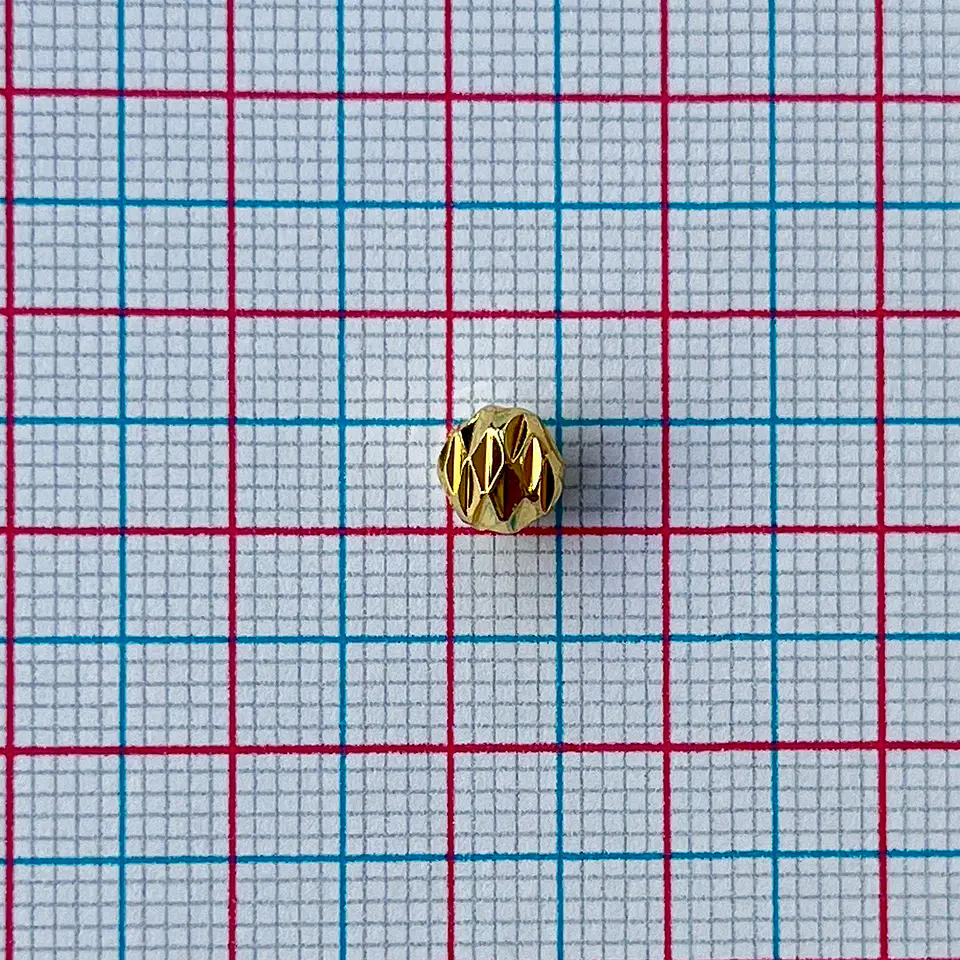 Balin Diamantado • Rodio • 6mm 2