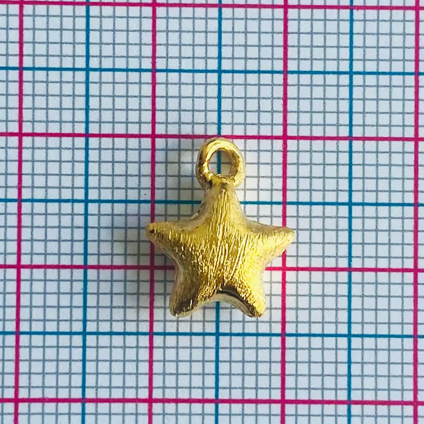 Dije Estrella Burbuja • Baño de Oro • 12x14 mm 2