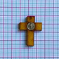 Cruz San Benito • Zamak Madera • 25x35 mm - thumbnail 2