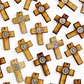 Cruz San Benito • Zamak Madera • 25x35 mm - thumbnail 1