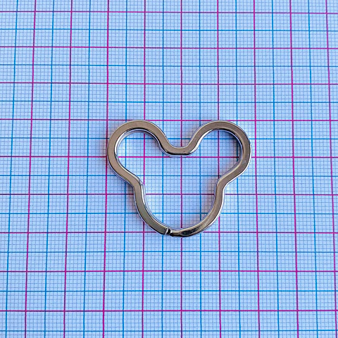 Argolla Mickey • Para Llavero • 31x38 mm