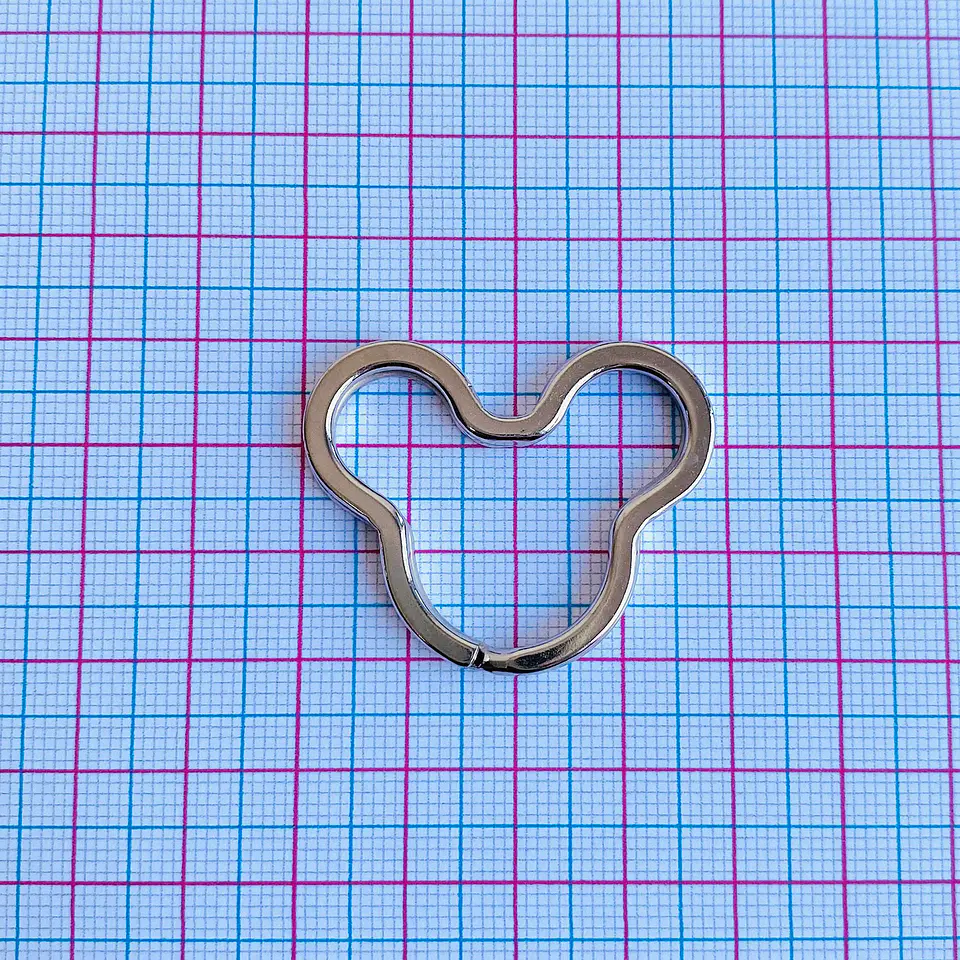 Argolla Mickey • Para Llavero • 31x38 mm 2
